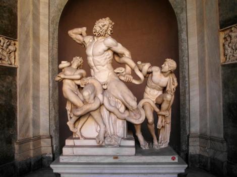 Vatikanische Museen - Museo Pio-Clementino: Laokoongruppe im Ottagono-Hof (2013)