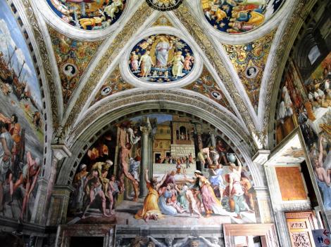 Vatikanische Museen - Stanzen des Raffael: Saal des Brandes von Borgo "Der Brand von Borgo" (2013)