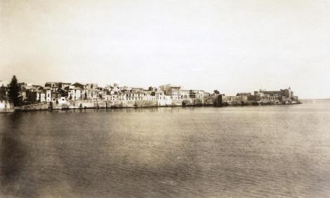 Syrakus: Blick auf die Altstadt (Photo von Dr. Friedrich Fichtner 1927)