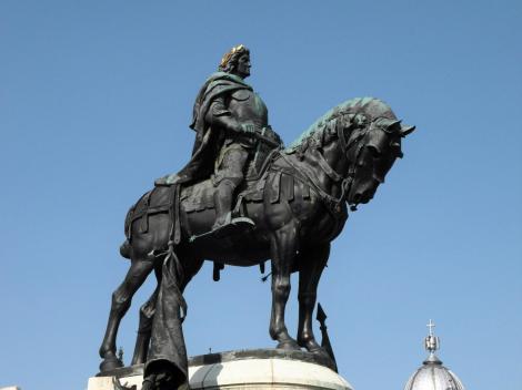 Klausenburg: Denkmal für König Matthias Corvinus (2018)