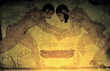 Tarquinia: Etruskermuseum - Rekonstruktion des Grabes der Auguren [Tomba degli Auguri - Ausstellung Hamburg] (2004)