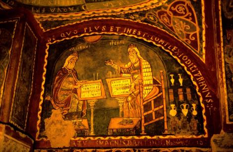 Anagni: Dom - Krypta mit der Darstellung von Hippokrates und Galienus (2002)