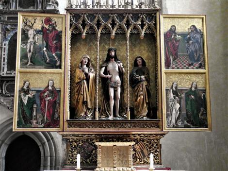 Leutschau: Jakobskirche - Vir dolorum-Altar [auch Corvinus-Altar] (2018)