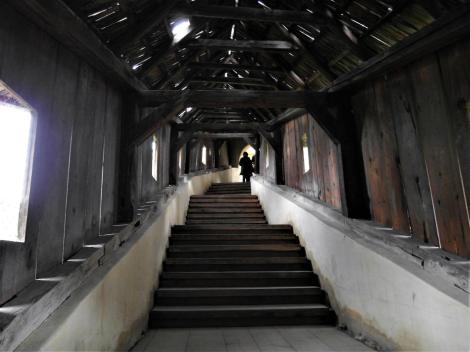 Birthälm: Kirchenburg - gedeckter Treppenaufgang (2018)