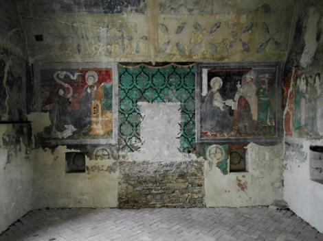 Birthälm: Kirchenburg - Wandmalerei im Katholischen Turm (2018)