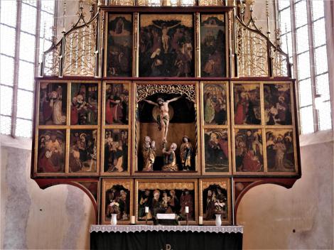 Birthälm: Kirchenburg - Kirche Altar (2018)