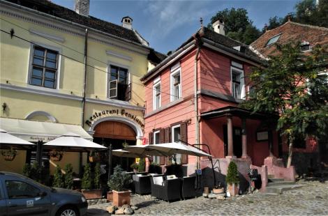 Schäßburg: Gasthaus "Alte Post" am Hermann Oberth-Platz (2018)