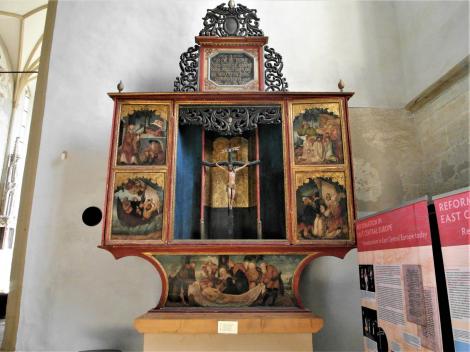 Schäßburg: Bergkirche - Nikolaus-Altar aus Reußdorf (2018)