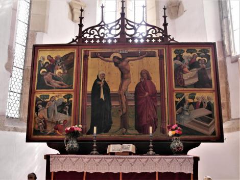 Tartlau (rum. Prejmer): Kirchenburg - Kirche Altar (2018)