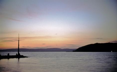 Blick von Zamardi nach Tihany [rechts] (1983)