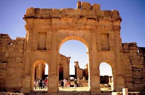 Sbeïtla: Antoniusbogen auf dem Forum (1998)