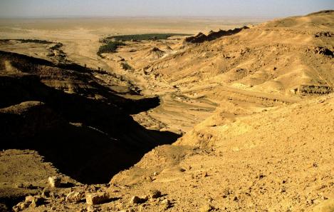 Landschaft zwischen Chebika und Tamerza (1998)