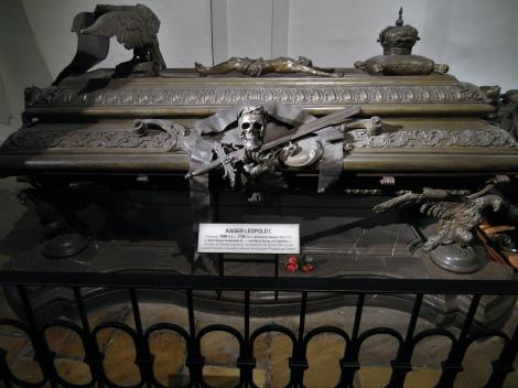 Wien: Kapuzinergruft - Sarkophag von Kaiser Leopold I. (2019)