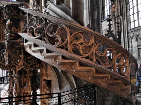 Wien: Stephansdom - Treppe der Kanzel (2019)