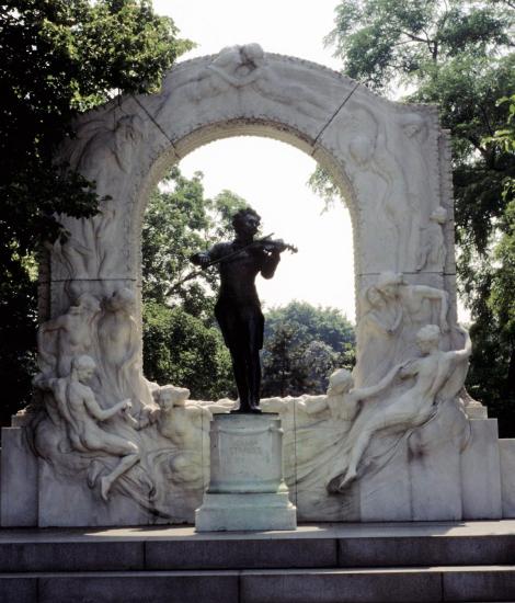 Wien: Stadtpark - Johann Strauß-Denkmal (1987)