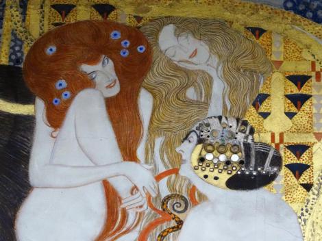 Wien: Kunstausstellungsgebäude "Secession" - "Beethoven-Fries" von Gustav Klimt (2019)