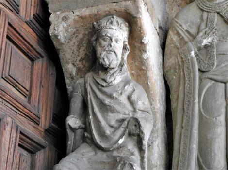 Avila: Kirche San Vicente - Südportal [König David = König Alfons VI.] (2019)