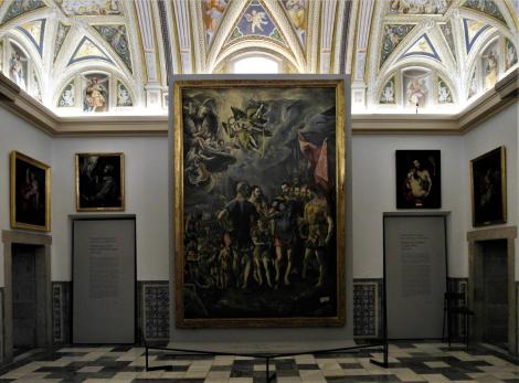 El Escorial: Klosterpalast - Kapitelsaal mit El Greco-Gemälden (2019)