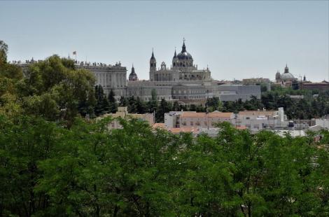Madrid: Blick auf Schloss und Kathedrale (2019)