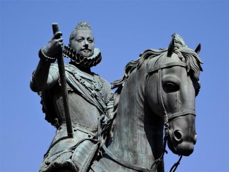 Madrid: Plaza Mayor - Reiterstatue Philipps III. (2019)