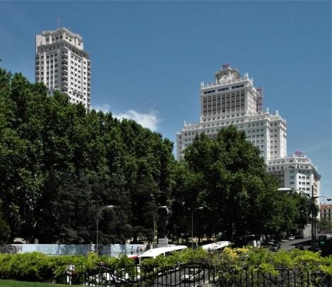 Madrid: Plaza de España - Torre de Madrid und Edificio España (2019)