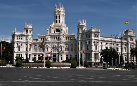 Madrid: Hauptpostamt [Cibeles-Palast] am Cibeles-Platz (2019)