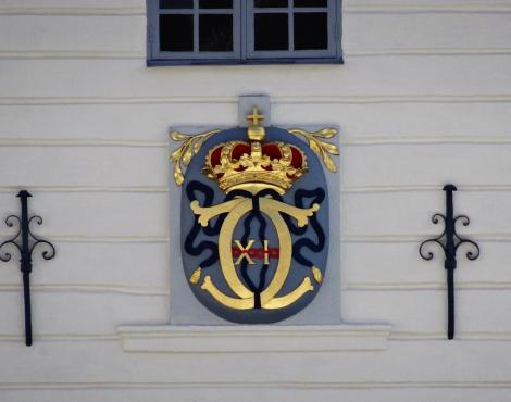 Kalmar: Rathaus - Monogramm Karls XI. (2019)