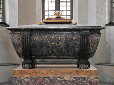 Stockholm: Ritterinselkirche [Riddarholmskyrkan] - Grabmal Gustav Adolf in der Gustavianischen Grabkapelle (2019)