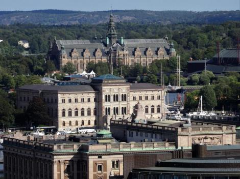 Stockholm: Nationalmuseum [vorne] und Nordisches Museum [hinten] (2019)