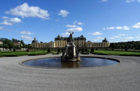 Schloss Drottningholm: Herkulesbrunnen und Schloss (2019)