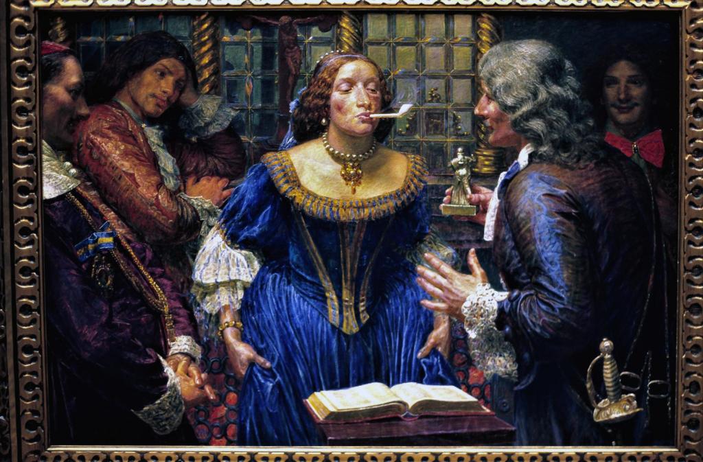 Kopenhagen: Staatliches Kunstmuseum - Kristian Zahrtmann, Königin Christina im Palazzo Corsini [Gemälde von 1908] (2001)