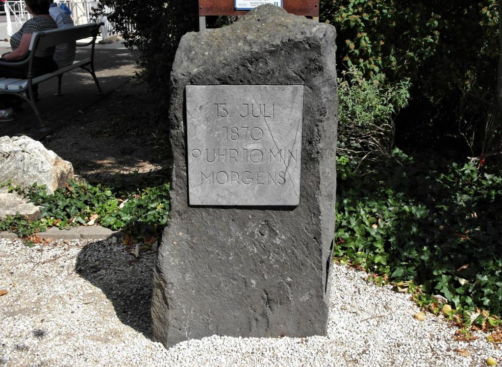 Bad Ems: Benedettistein - Ort des Treffens zwischen dem preußischen König Wilhelm I. und dem französischen Botschafter Benedetti (2020)