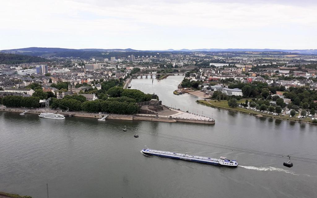 Koblenz: Blick von der Festung Ehrenbreitstein (2020)
