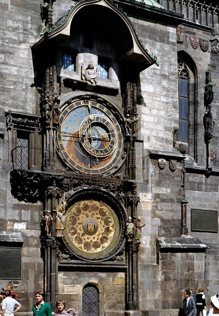 Prag: Altstädter Rathaus - astronomische Uhr (1982)