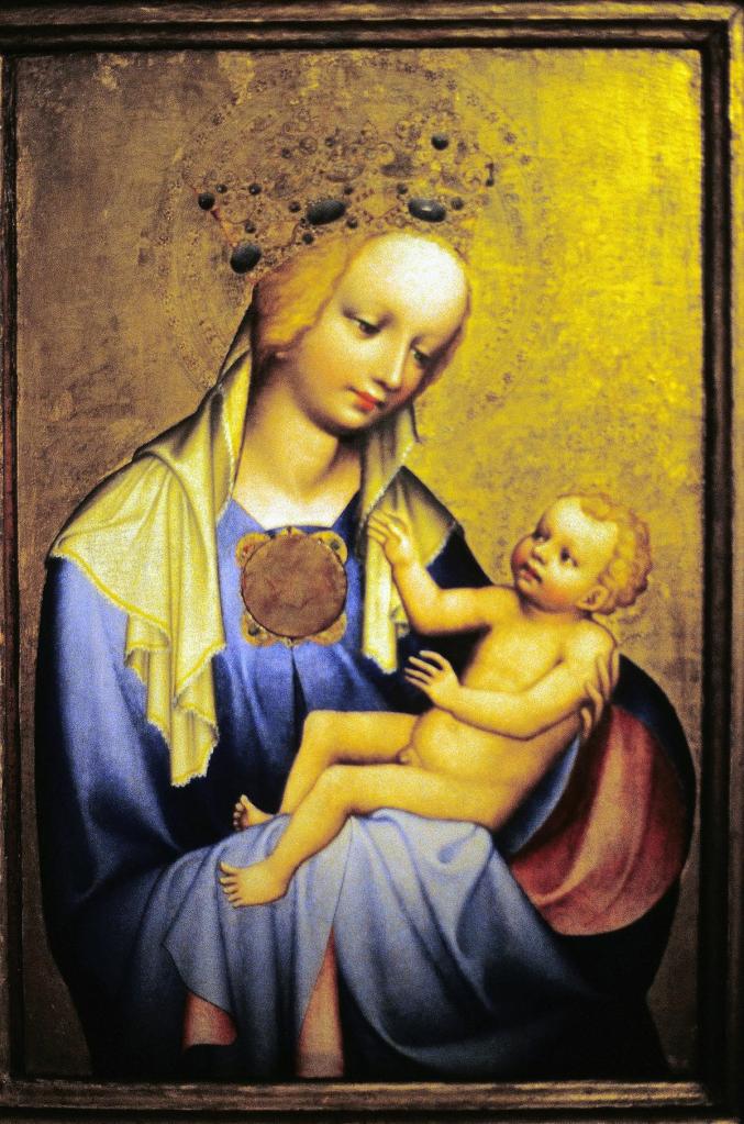 Prag: Nationalgalerie im Agneskloster - Raudnitzer Madonna [vom Meister des Wittingauer Altars nach 1380] (2004)