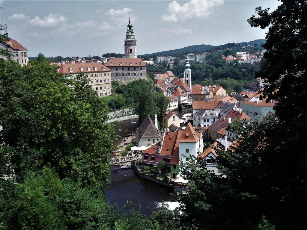 Krumau [tschech. Český Krumlov]: Blick vom Schloss (2006)