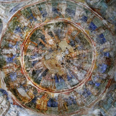 Znaim [tschech. Znojmo]: Burg - Rotunde, Deckenfresko (2008)