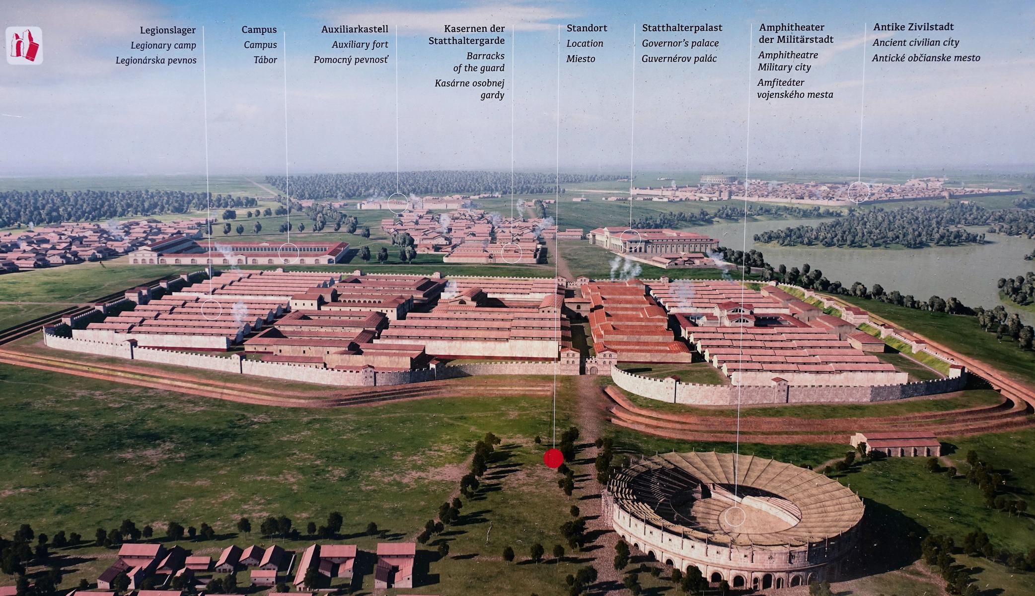 Carnuntum: Rekonstruktionszeichnung (2021)