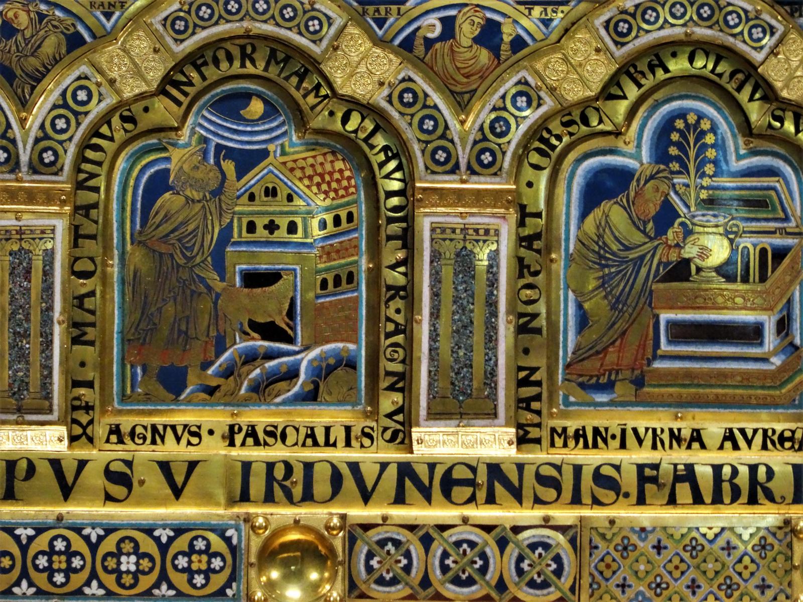 Klosterneuburg: Stift - Verduner Altar [unten Schriftzug "Virdunensis"] (2021)