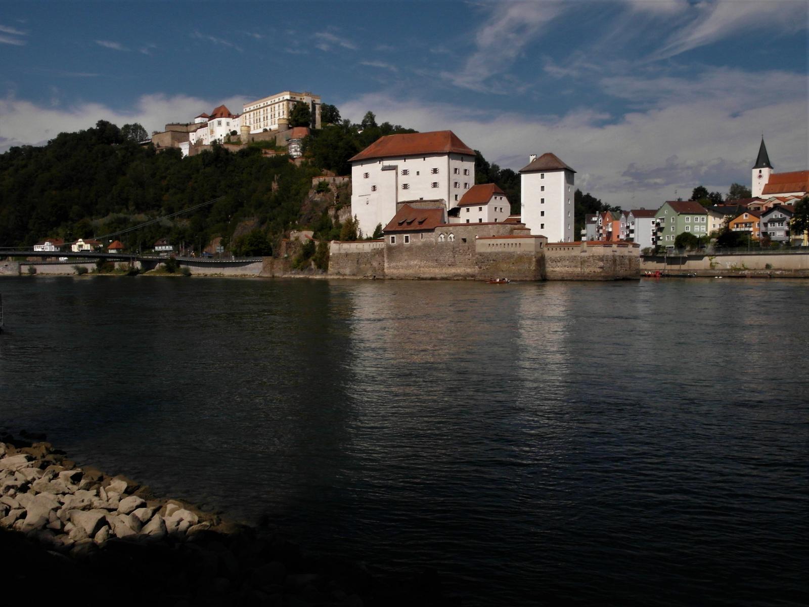 Passau: Veste Oberhaus und Veste Niederhaus, Ilzmündung (2020)