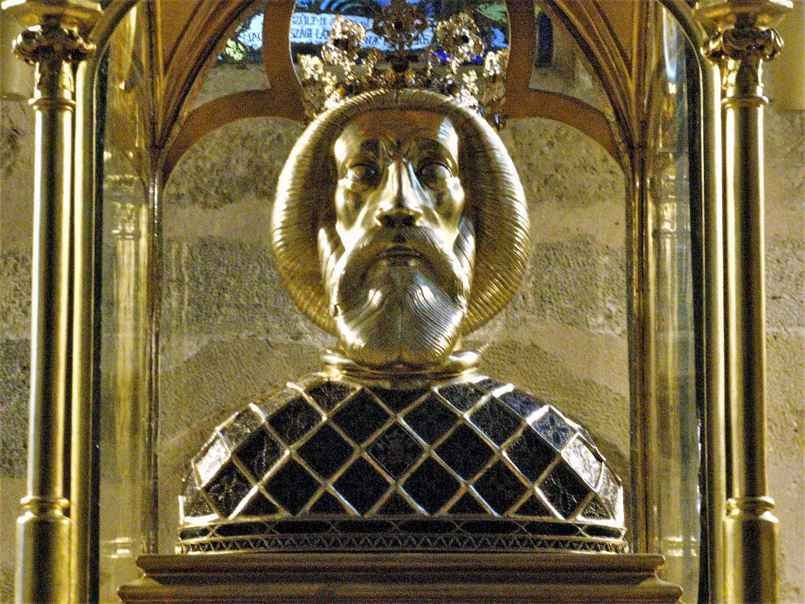 Raab [ung. Györ]: Dom - Ladislaus-Reliquienbüste in der Ladislauskapelle (2008)