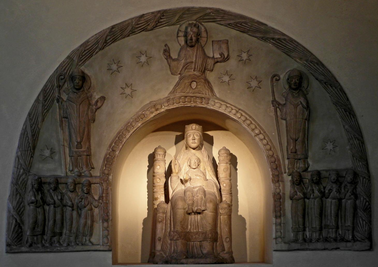 Erfurt: Dom - romanische Madonna aus Stuck (2011)