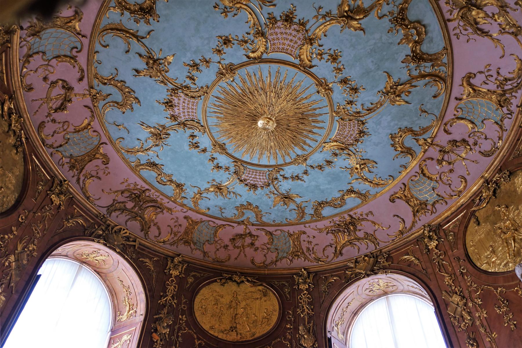 Potsdam: Schloss Sanssouci - Bibliothek, Decke (2021)