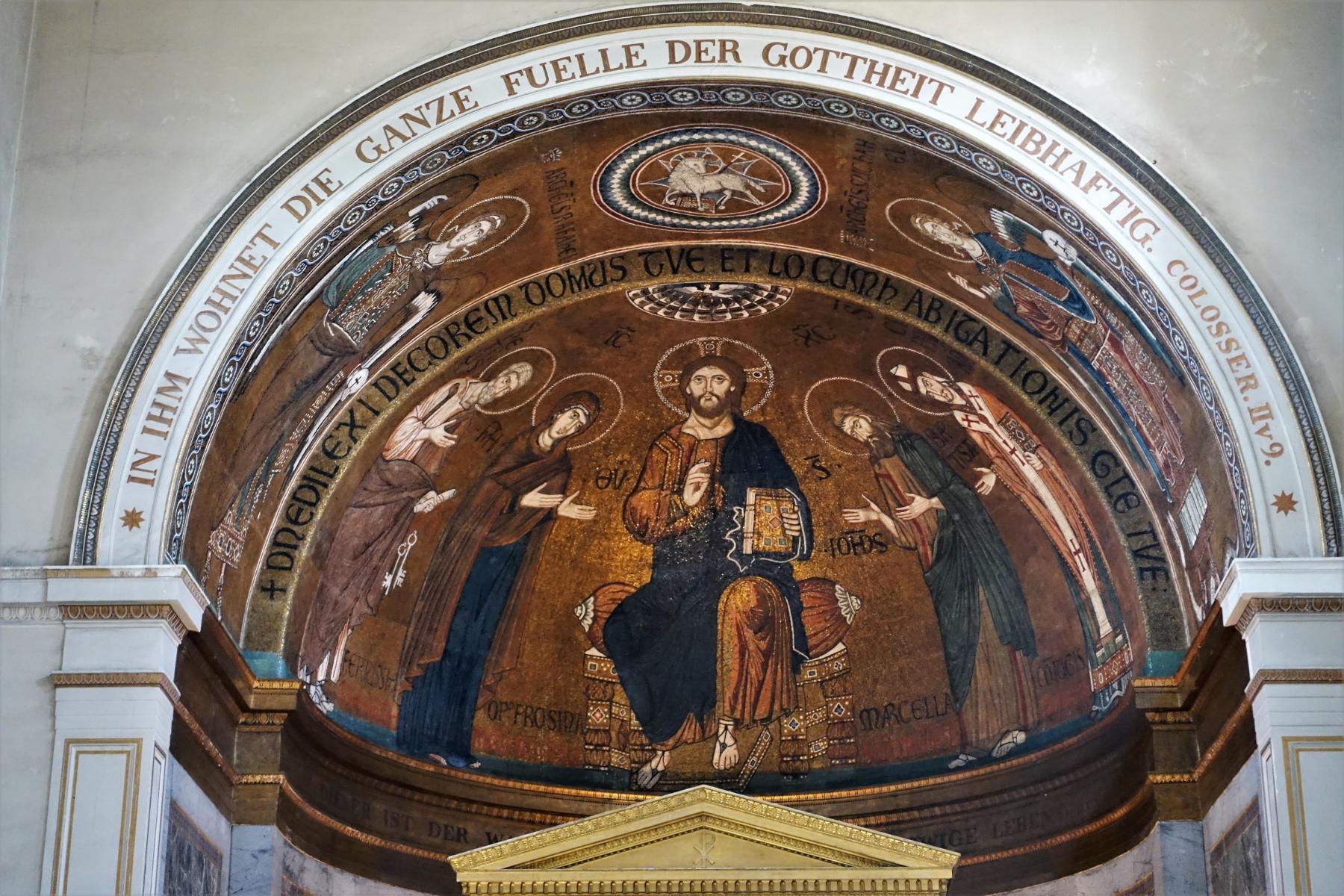 Potsdam: Park Sanssouci - Friedenskirche, Apsismosaik [Original von der Insel Murano bei Venedig] (2021)