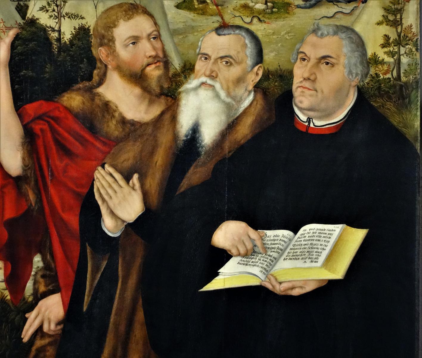 Weimar: Herderkirche - Cranach-Altar [Darstellung von Lucas Cranach, Mitte, und Martin Luther] (2020)