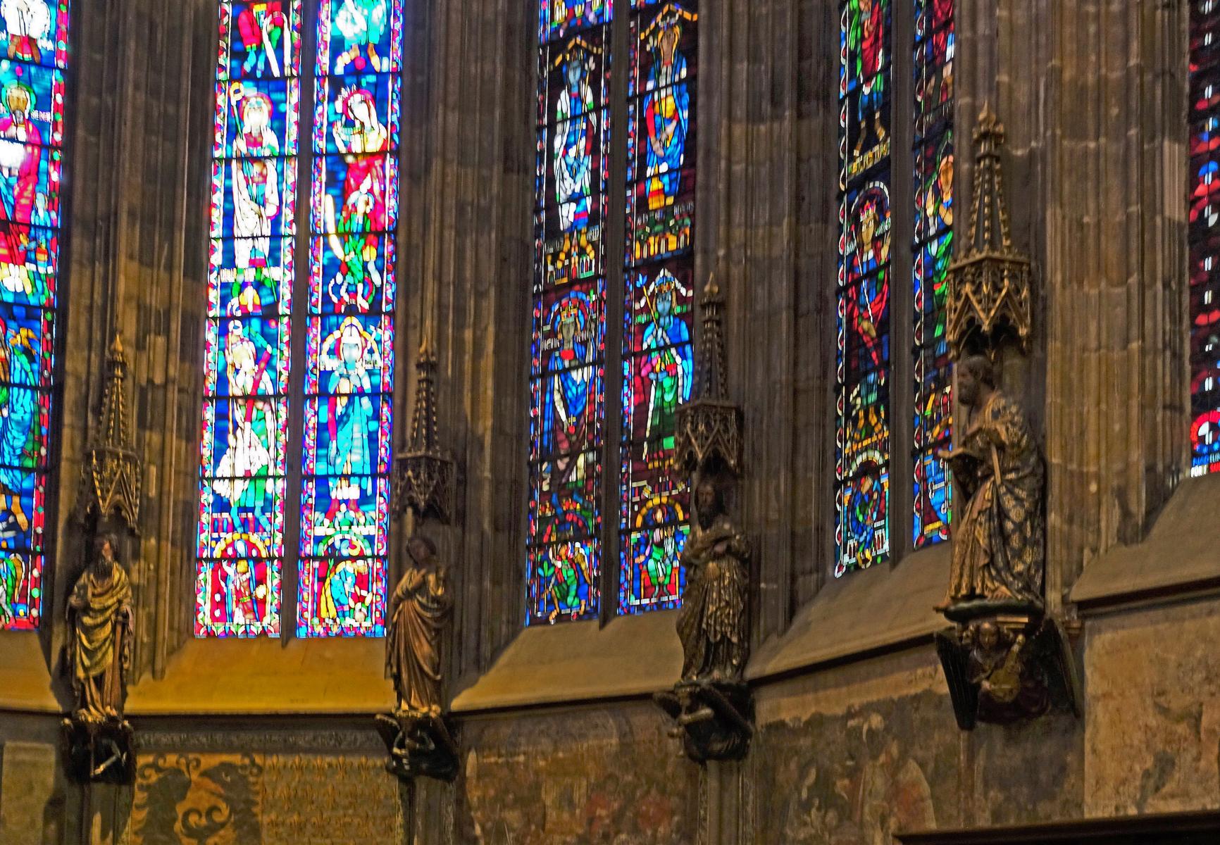 Aachen: Dom Chorhalle - Apostelfiguren (2021)