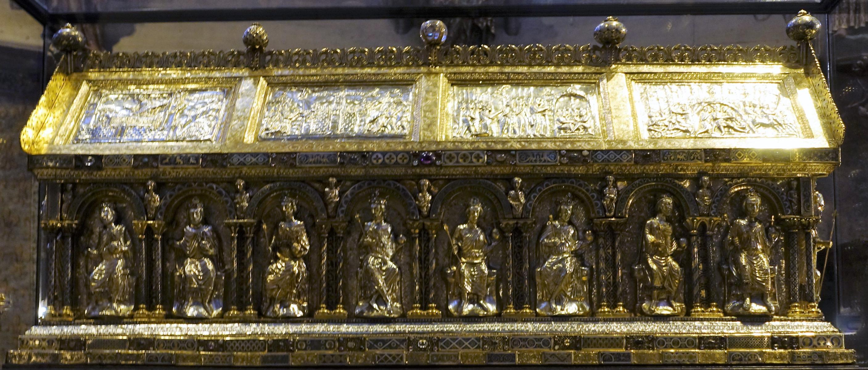 Aachen: Dom - Karlsschrein [linke Längsseite] (2021)