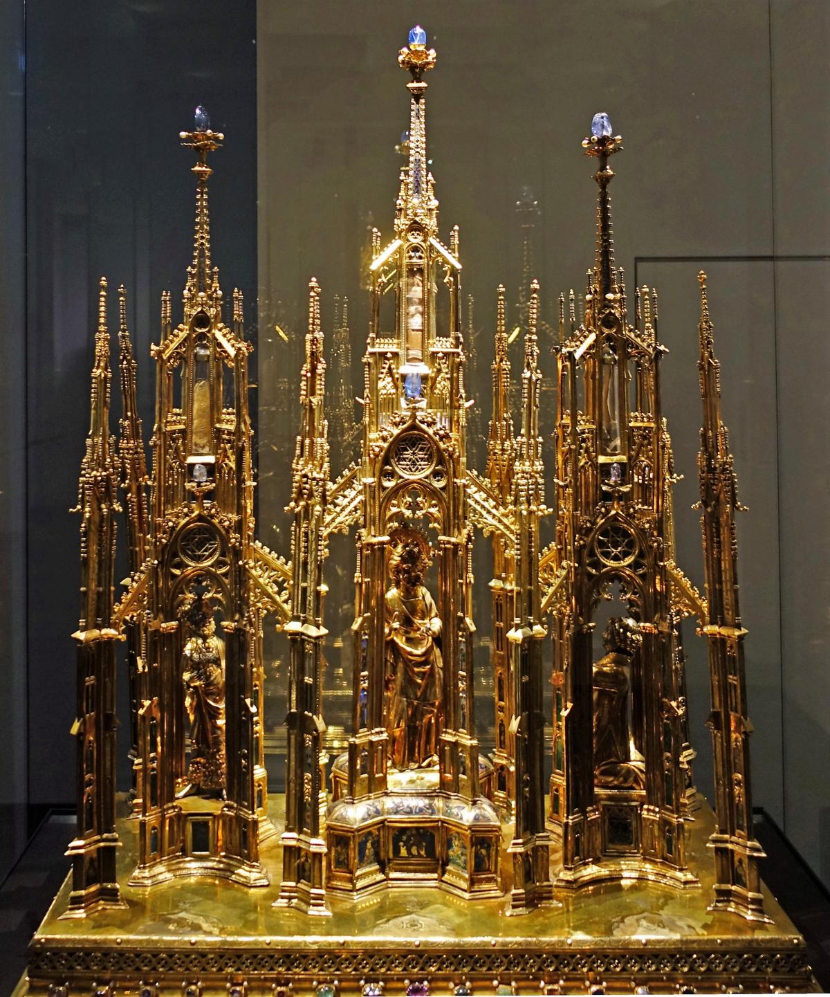 Aachen: Domschatz - Dreiturmreliquiar (2021)