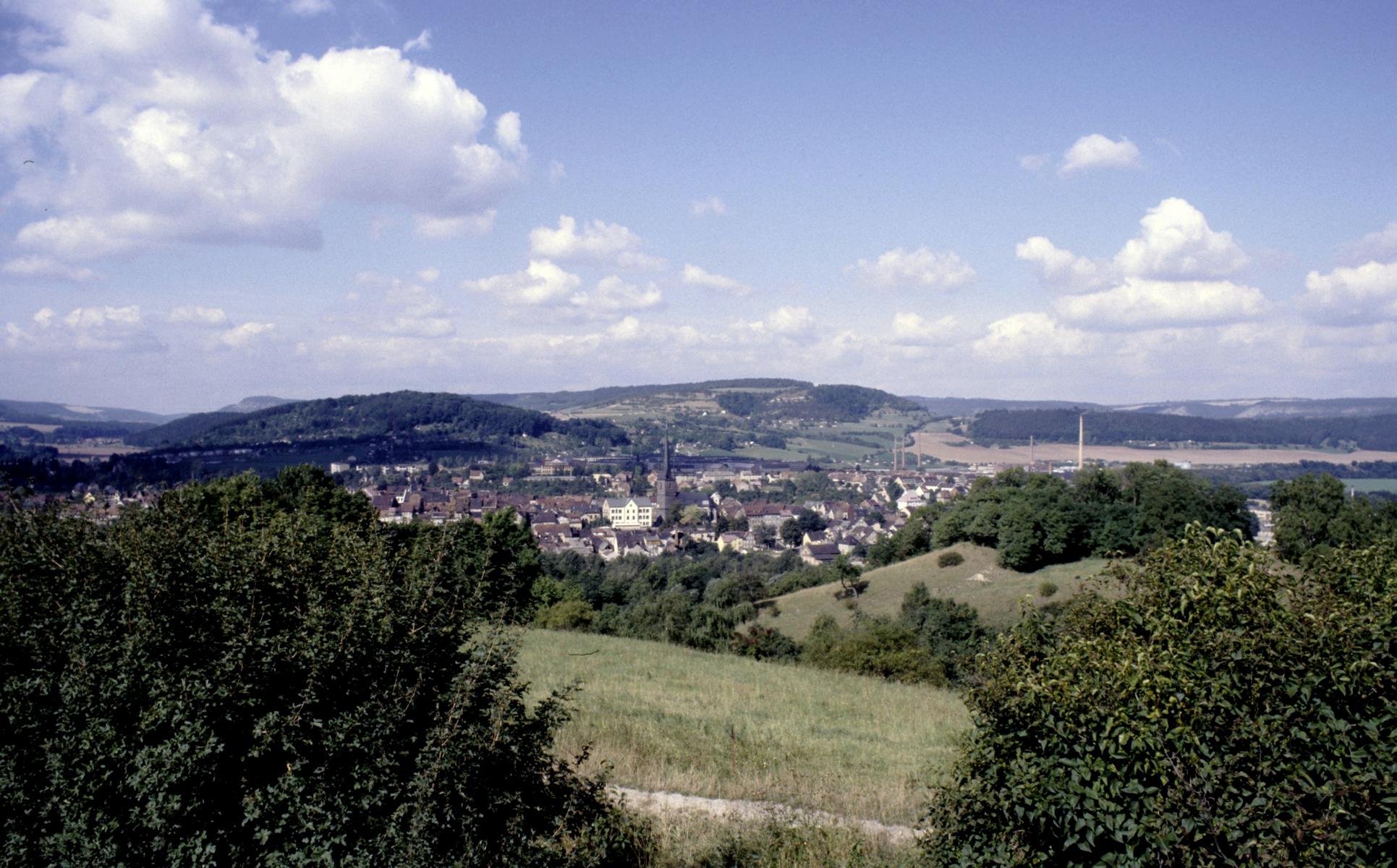 Kahla: Blick auf die Stadt (1985)