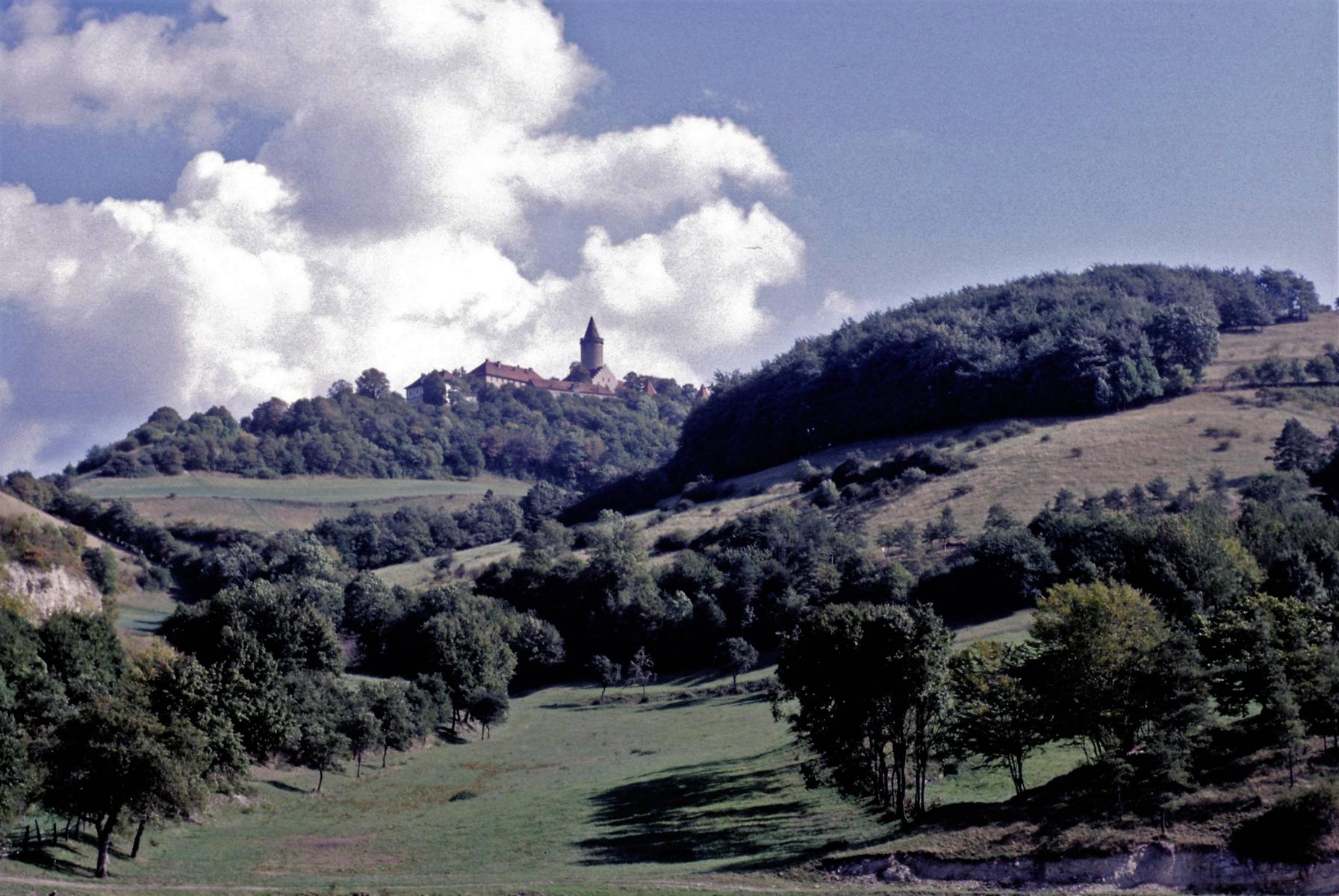 Kahla: Blick zur Leuchtenburg (1985)